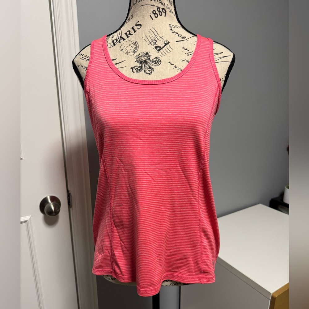 Danskin Pink Striped Tank Top Women’s Small